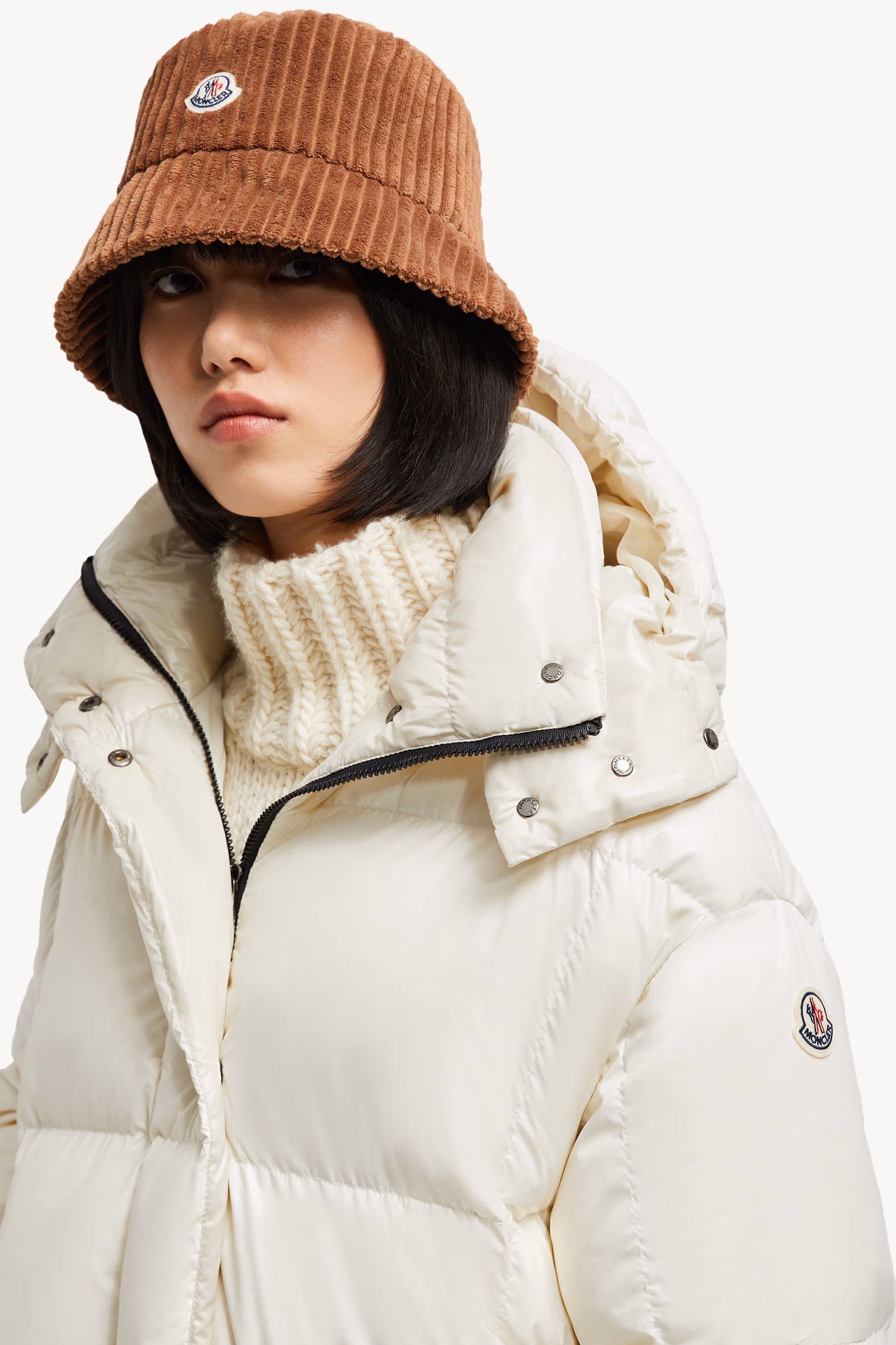 Doudoune courte à capuche Parana Femmes Blanc Moncler 4